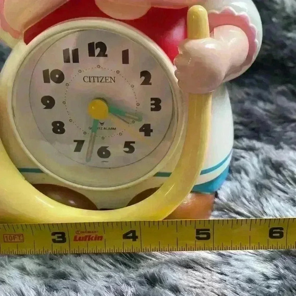 Vintage Citizen Alarm  Clock Child with Swiss Horn Very Loud Alarm 6 1/2" tall - Picture 16 of 17